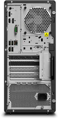 Widok na tył komputera - złącza w Lenovo P358