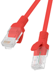 Lanberg RJ-45-RJ-45 CAT 5e 1 m U/UTP 10 Gb/s Czerwony 2 lata gwarancji (Producenta) PCU5-10CC-0100-R