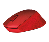 Logitech M330 Silent Plus Bezprzewodowa/Optyczna/Czerwona/2 lata gwarancji